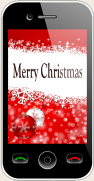 Merry Christmas auf einem Smartphone